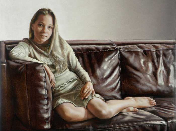 of Chloë Blok - 50x50 - Tempera on panel - 2004